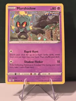 Marshadow 080/203 Cosmos Holo Rare Evolving Skies Pokemon TCG Card LP - Image 1