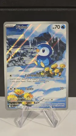Piplup 098/094 Phantasmal Flames Illustration Rare Pokemon Card NM - Image 1