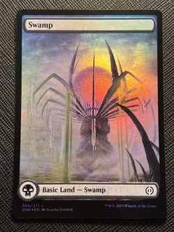 SWAMP - BASIC LAND - FOIL - 264 - ONE - PHYREXIA ALL WILL BE ONE - 2023 MTG NM - Image 1