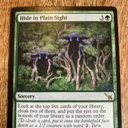 MTG Hide in Plain Sight [Murders at Karlov Manor] Near Mint Rare Green Sorcery - Image 2