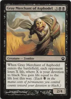 Gray Merchant of Asphodel C Theros 89 LP MTG - Image 1