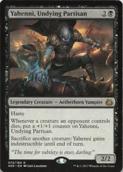 Yahenni Undying Partisan R Aether Revolt 74 LP MTG - Image 1