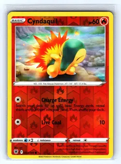 Cyndaquil 023/189 Common Astral Radiance Pokemon Reverse Holo Near Mint - Image 1
