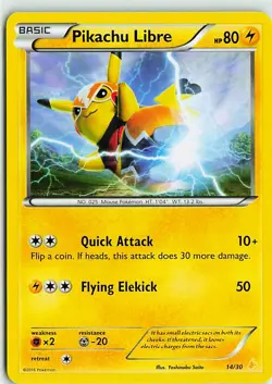 Pikachu Libre (14 14/30 XY Trainer Kit: Pikachu Libre & Suicune Pokemon LP - Image 1