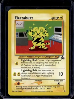 Pokemon TCG Electabuzz Wizards Black Star Promos 46 Regular Promo - Image 1
