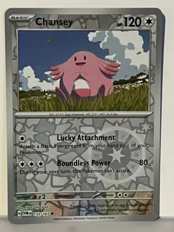 Chansey - Reverse Holo 133/167 SV06: Twilight Masquerade NM Pokemon Fast Ship - Image 1