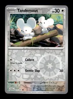 Tandemaus 073/091 Common Paldean Fates Pokemon Reverse Holo Near Mint - Image 1