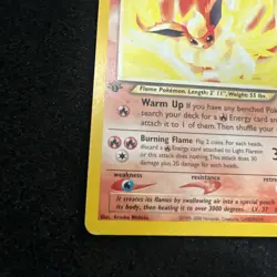 Nintendo Pokemon TCG Neo Destiny Light Flareon 46/105 Rare regular 1st Edition - Image 5