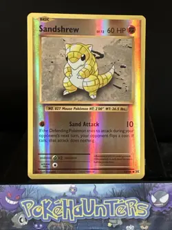 Pokemon Card Sandshrew 54/108 XY Evolutions Reverse Holo Near Mint - Image 1