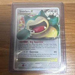 Pokemon Snorlax LV.X 111/111 Rising Rivals Holo Ultra Rare Level Up 130 HP - Image 1