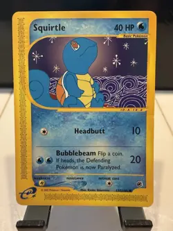 Vintage 2002 Squirtle 132/165: Expedition Base Set Pokemon Card - Image 1