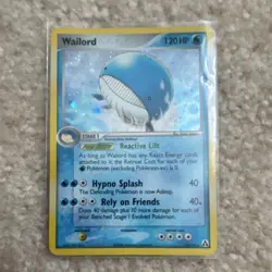Pokemon TCG Wailord Holo Rare 14/92 Hidden Legends English 120 HP 2004 - Image 1