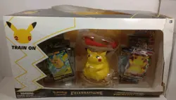 Pokemon TCG Celebrations Premium Figure Collection 2021 Pikachu VMAX OB Complete 820650809408 - Image 1