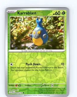 Pokemon TCG Karrablast S&V Journey Together 009/159 Reverse Holo Common Card NM - Image 1