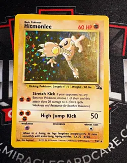 Wizards of the Coast Hitmonlee 7/62 Fossil Holo Rare EN 60HP - Image 1