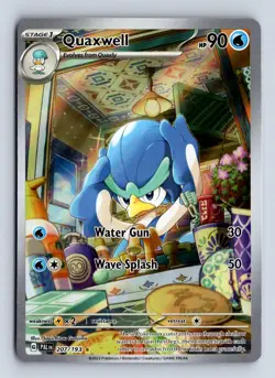 Quaxwell 207/193 Illustration Rare Paldea Evolved Pokemon NM/M - Image 1
