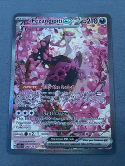 Pokemon TCG Fezandipiti ex 288/217 Me: Ascended Heroes Pack Fresh NM/M - Image 2