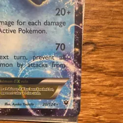 The Pokemon Company Glaceon EX 20/124 Fates Collide Ultra Rare Holo English - Image 5