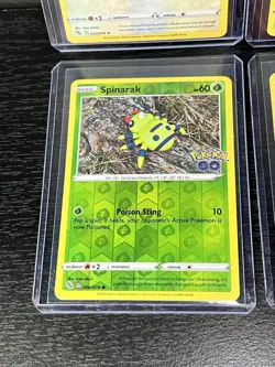 Pokemon GO Ditto 053 Complete Set Spinarak Numel Bidoof Reverse Unpeeled Sticker - Image 4