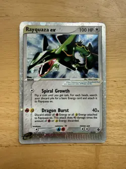 2003 POKEMON DRAGON #97 RAYQUAZA EX-HOLO MP - Image 1