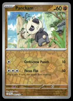 Pancham 083/159 Common Journey Together Pokemon Reverse Holo Near Mint - Image 1