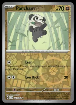 Pancham 85/142 Common Stellar Crown Pokemon Reverse Holo Near Mint - Image 1