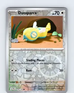 Pokemon TCG Dunsparce S&V Journey Together 120/159 Reverse Holo Common Card NM - Image 1
