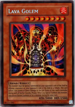 Lava Golem Unlimited Secret Rare Pharaonic Guardian PGD-107 NM - Image 1