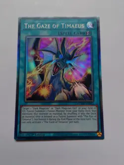THE GAZE OF TIMAEUS MZMU-EN013 COLLECTORS RARE 1st EDITION YUGIOH *NEW & MINT* - Image 1