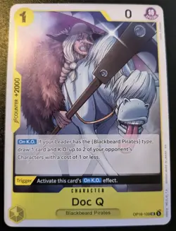 Doc Q OP16-109 Uncommon The Time Of Battle One Piece Card Game - Image 1