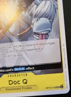 Doc Q OP16-109 Uncommon The Time Of Battle One Piece Card Game - Image 5