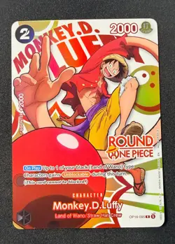 round 1 one piece luffy promo card - Image 1