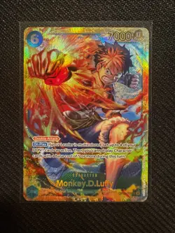 Monkey D. Luffy OP13-118 SEC Secret Rare Carrying On His Will One Piece TCG NM - Image 1