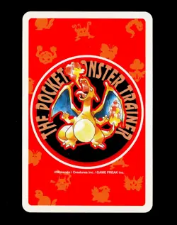 1996 Pokemon RAICHU Japanese RED Charizard Deck 3 of Diamonds POKER Set Card #26 - Image 2