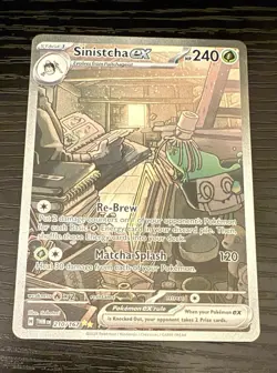 Sinistcha ex Sv06 Twilight Masquerade SIR Full Art Holo 210/167 EN - Image 1