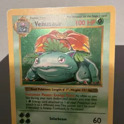 1999 Pokemon Shadowless Venusaur 15/102 Base Set Holo Rare Unlimited English - Image 4