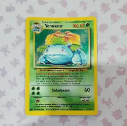 Venusaur 15/102 1999 Base Set Unlimited WOTC Holo Rare Pokemon TCG - Image 1