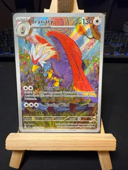 Pokemon TCG Braviary 214/191 – Surging Sparks – Illustration Rare – NM - Image 1