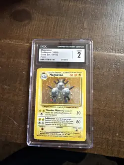 CGC 2 ⭐Magneton Holo⭐ Base Set 9/102 Holo Rare Pokemon Card - Image 1