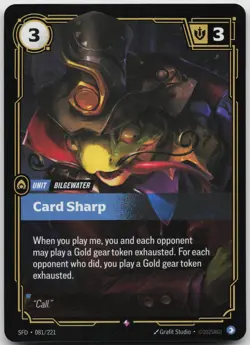 Card Sharp 081/221 Rare Spiritforged Riftbound Near Mint - Image 1