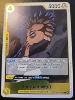 Sanjuan.Wolf OP16-106 Foil Rare The Time Of Battle One Piece Card Game - Image 1