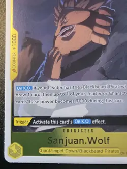 Sanjuan.Wolf OP16-106 Foil Rare The Time Of Battle One Piece Card Game - Image 4