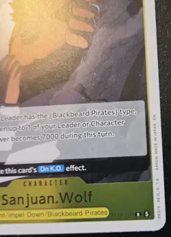 Sanjuan.Wolf OP16-106 Foil Rare The Time Of Battle One Piece Card Game - Image 5