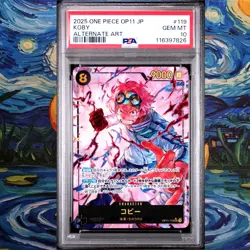 Koby PSA 10 Graded op11 119 Alternate Art Japanese One Piece Card - Image 1
