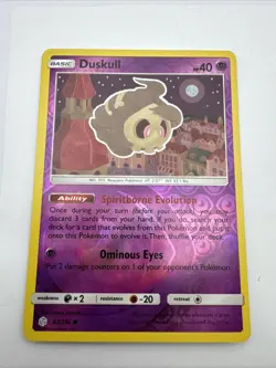 Duskull 83/236 Cosmic Eclipse Reverse Holo Common Pokemon Card - Image 1