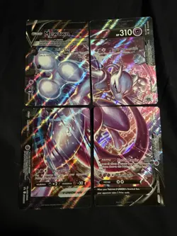 Pokemon TCG Mewtwo V-UNION 4-Card Holo Promo Set SWSH159-162 English NM - Image 1