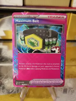 Maximum Belt Pokemon Prize Pack Series 5 Promo Pokemon Card NM/LP Play Stamp - Image 1