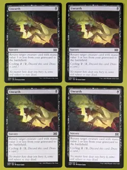 Unearth x4 Double Masters 2022 4x Playset Magic the Gathering MTG - Image 1