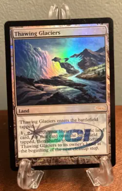 MTG Thawing Glaciers Judge Promos (JDG) Judge Gift Played Magic The Gathering - Image 1