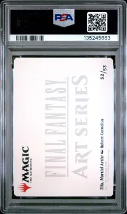 2025 Magic The Gathering Final Fantasy Art Series #52 Tifa, Martial Artist PSA10 - Image 2